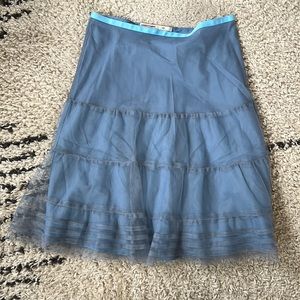 Anthropologie tulle slip skirt